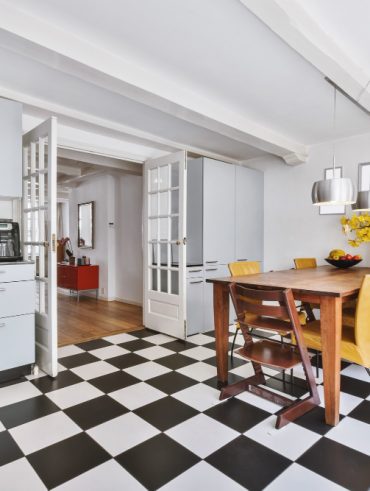 aménager son intérieur avec des carreaux blanc et noir