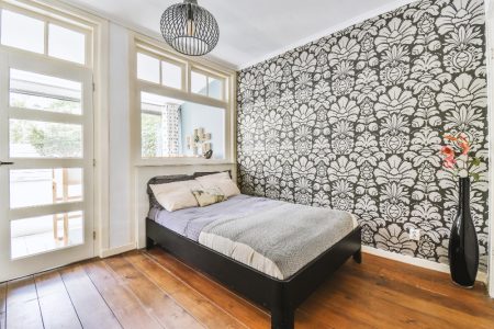 le motif parfait avec du Papier peint blanc et noir